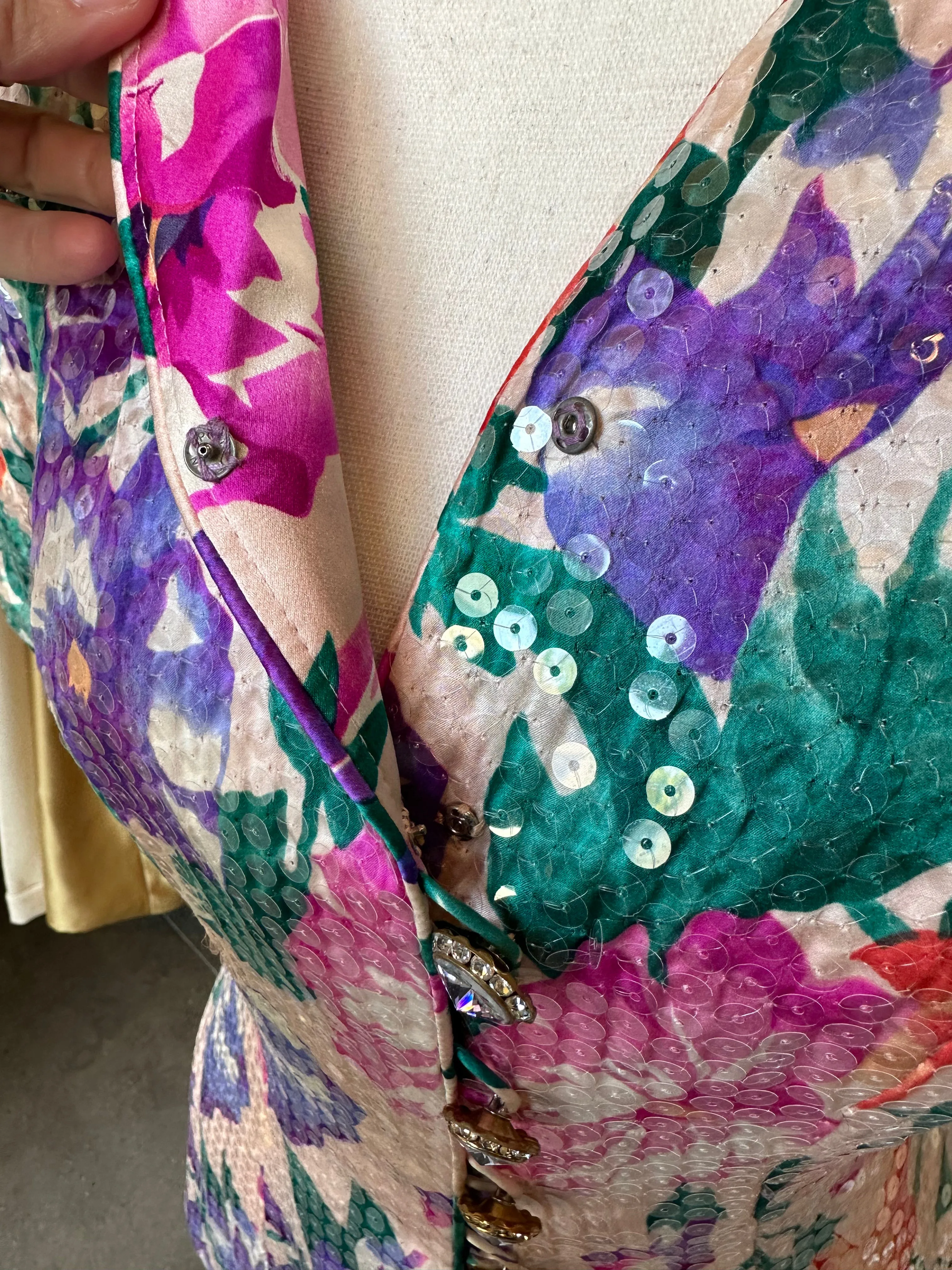 A.J. Bari Sequin Jacket