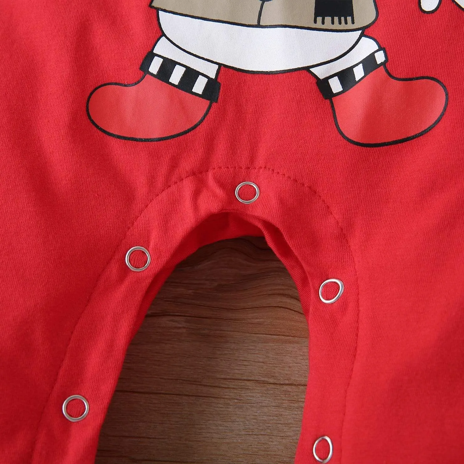 Baby Christmas Romper Reindeer Print
