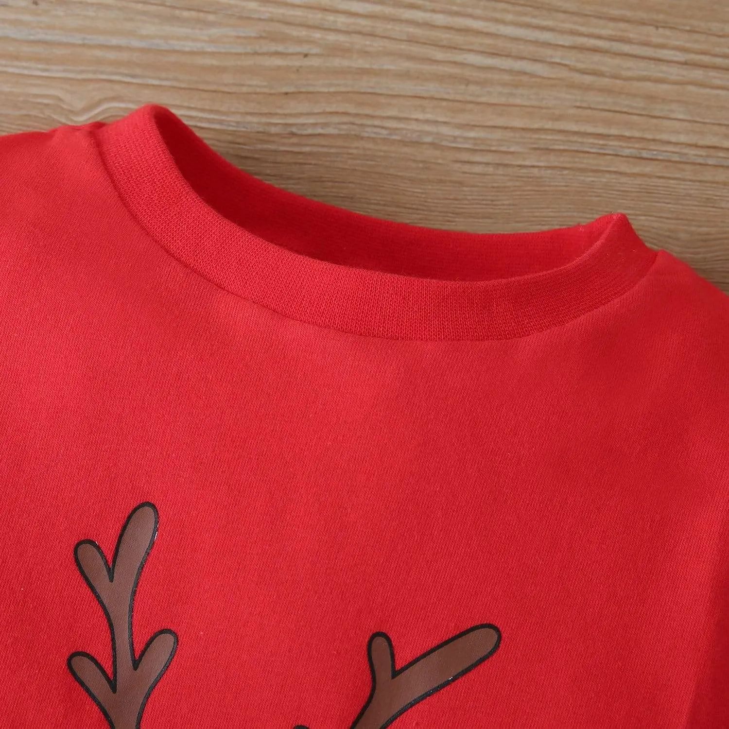 Baby Christmas Romper Reindeer Print