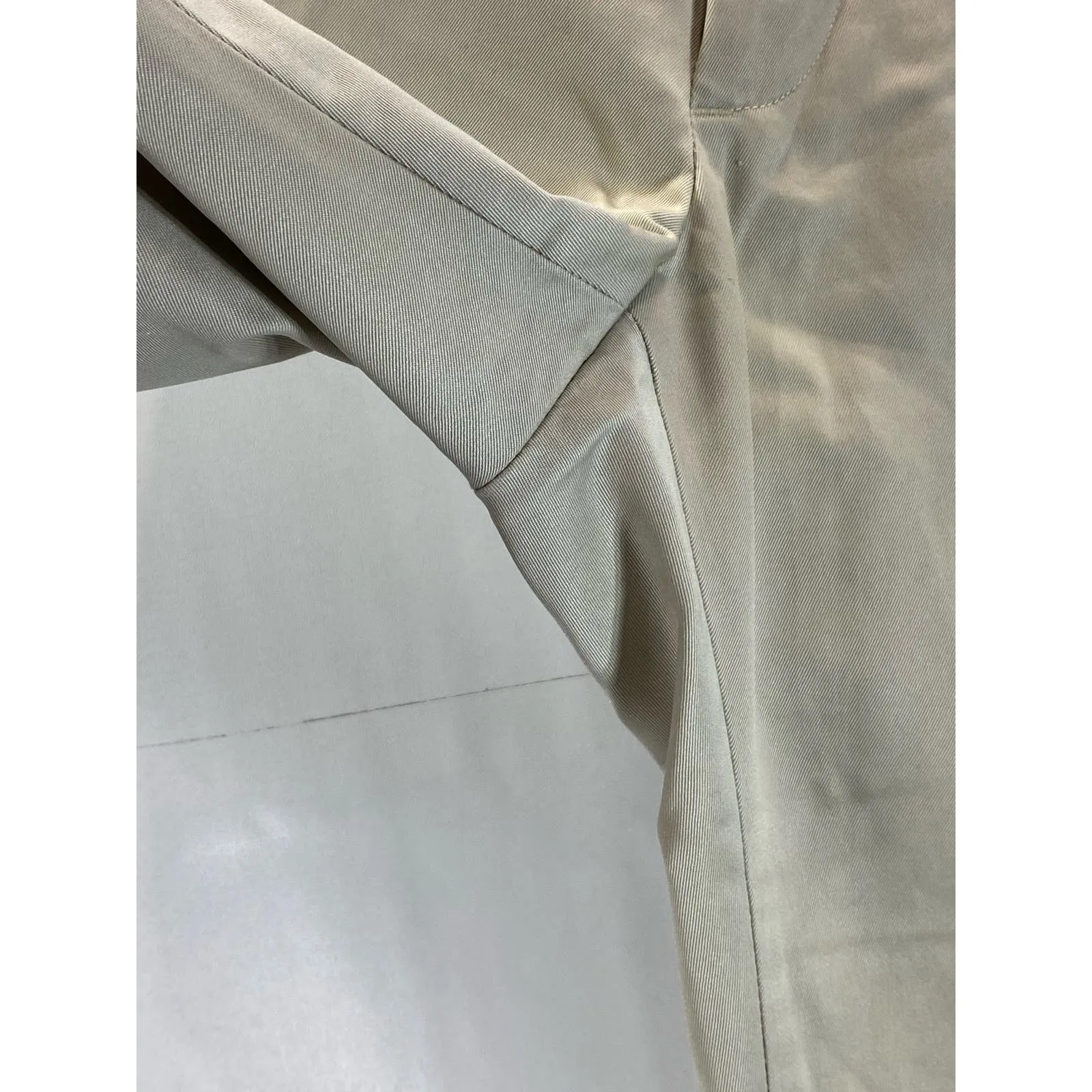 BANANA REPUBLIC Men's Beige Modern Slim-Fit Non-Iron Flat Front Pants SZ 30x32