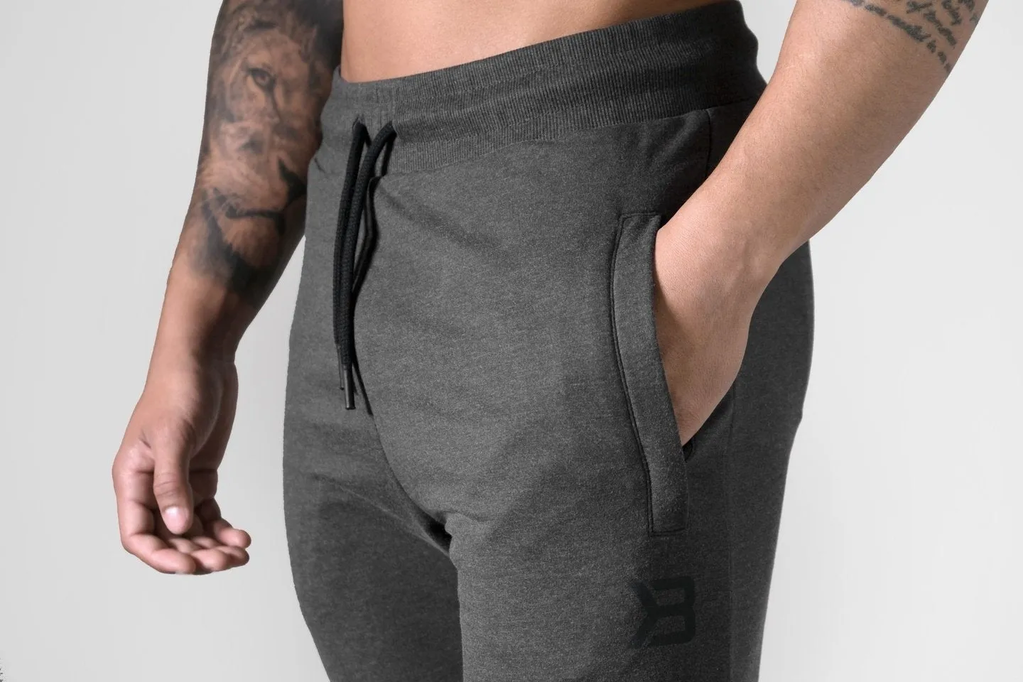 Better Bodies Tapered Joggers V2W Dark Grey Melange