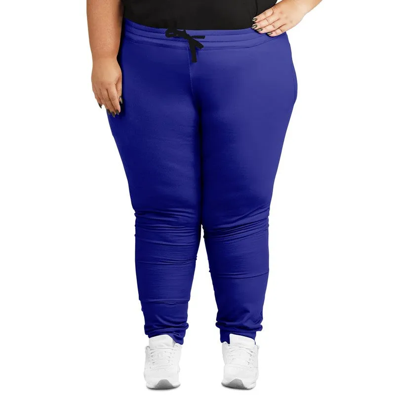 Bright Blue Joggers | Unisex | with PLUS sizes | Bright Pure Blue | C100M100Y0K0
