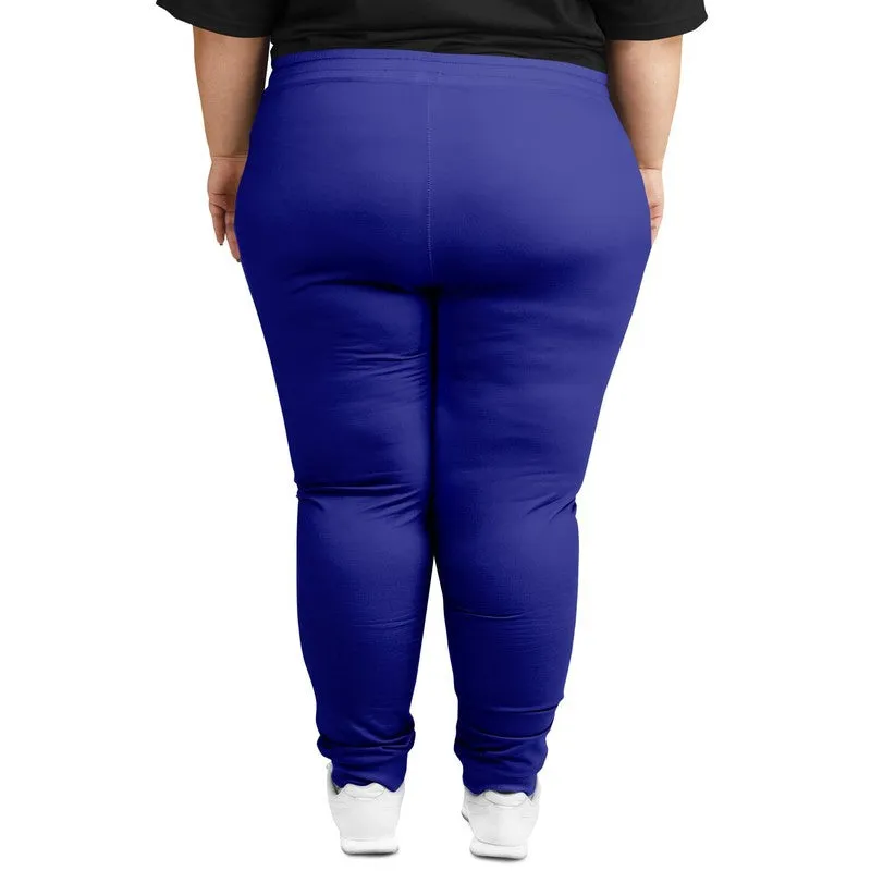 Bright Blue Joggers | Unisex | with PLUS sizes | Bright Pure Blue | C100M100Y0K0