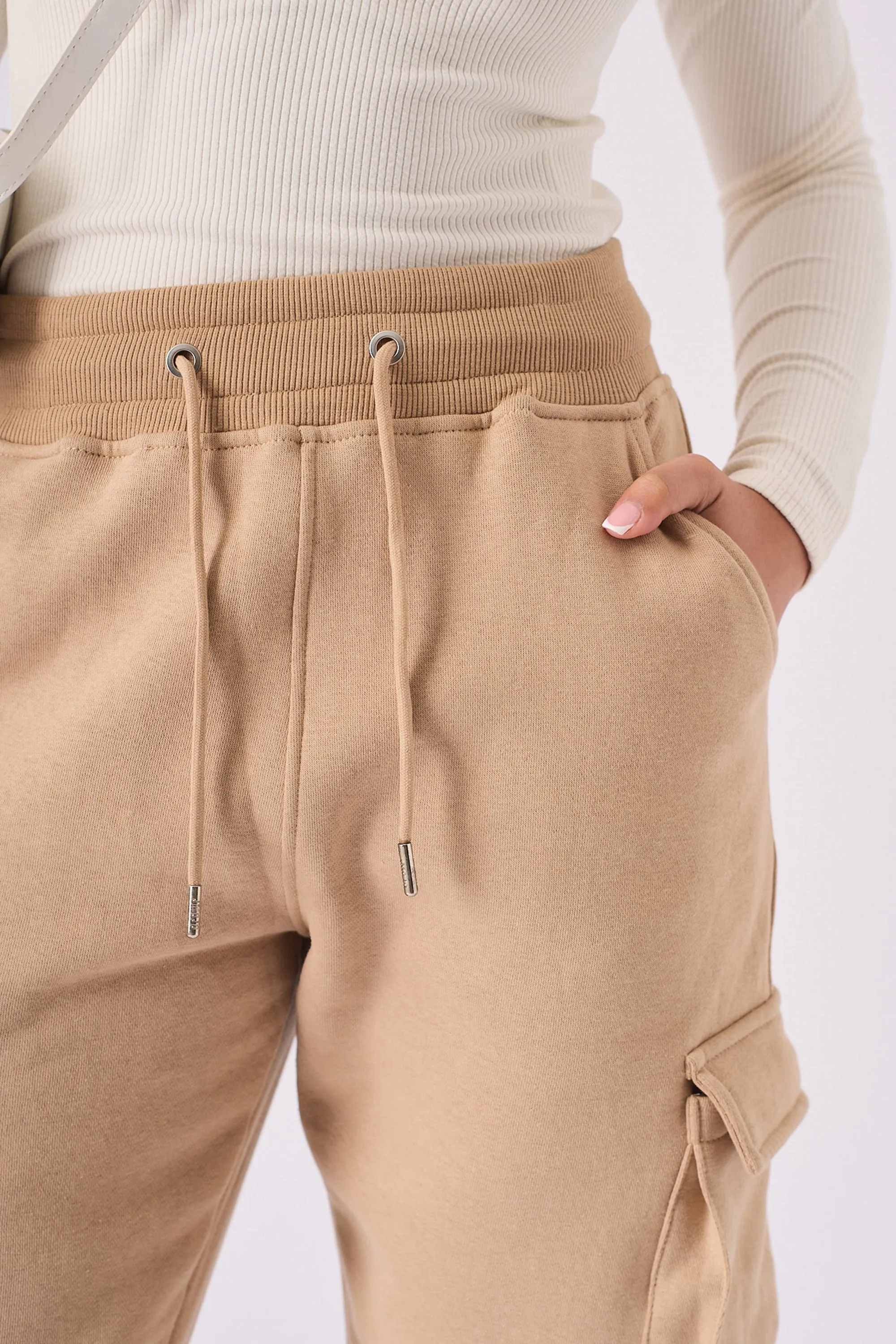 CARGO POCKET JOGGER - BEIGE