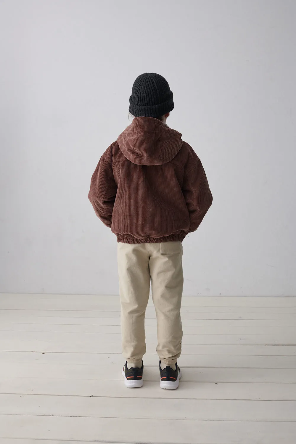 Corduroy faux shearling jacket