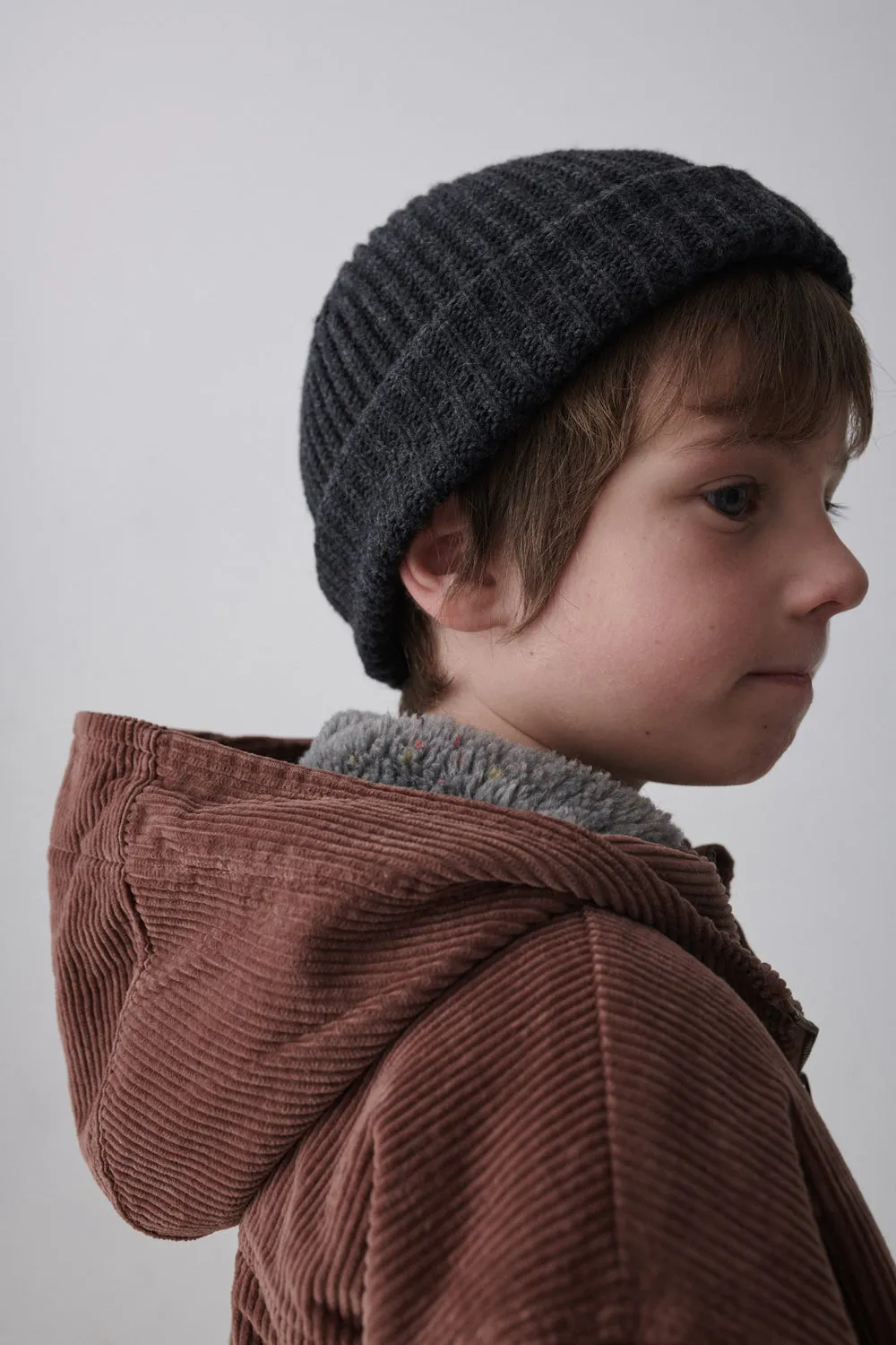 Corduroy faux shearling jacket