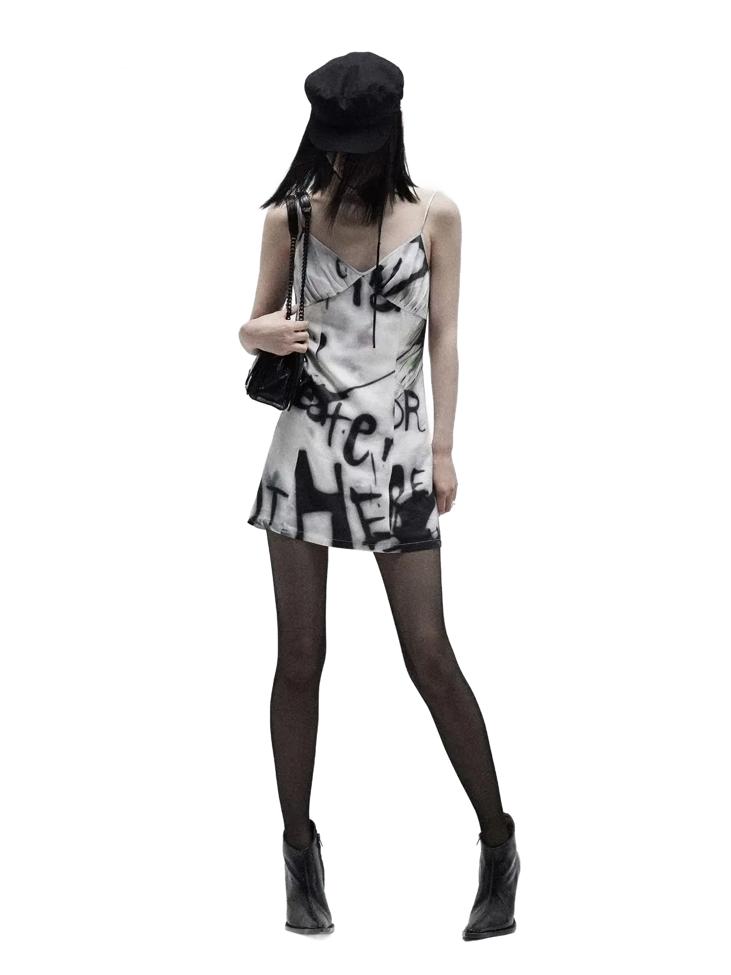 'Create' Graffiti Slip Dress