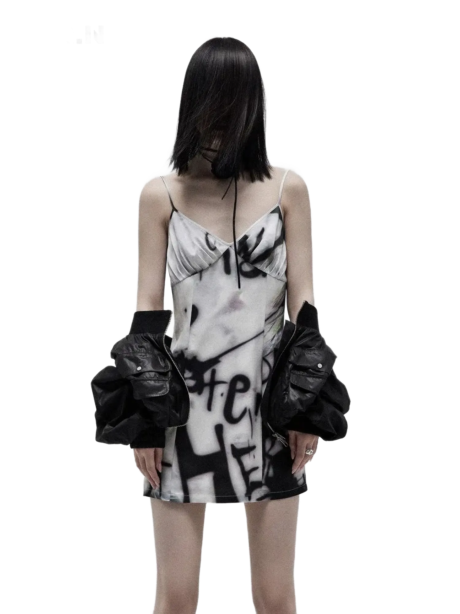 'Create' Graffiti Slip Dress