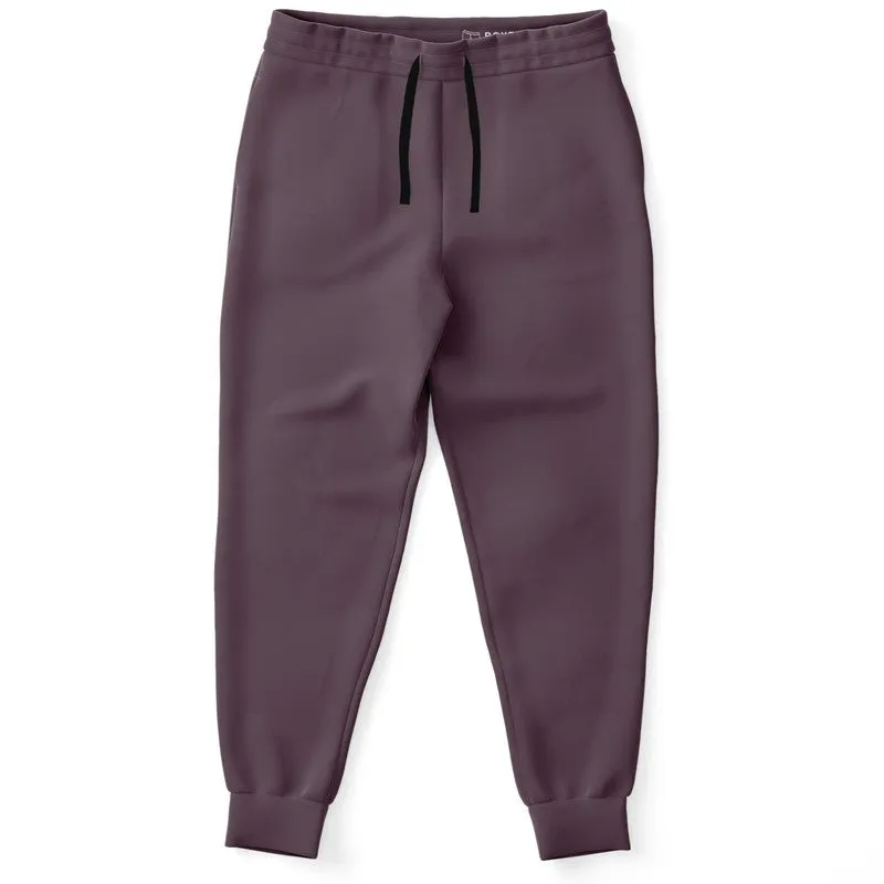 Dark Magenta Brown Joggers | Unisex | with PLUS sizes | Dark Pale Pastel Magenta Brown | C0M30Y0K80