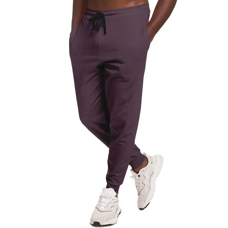Dark Magenta Brown Joggers | Unisex | with PLUS sizes | Dark Pale Pastel Magenta Brown | C0M30Y0K80