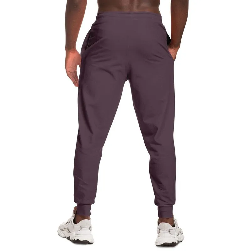 Dark Magenta Brown Joggers | Unisex | with PLUS sizes | Dark Pale Pastel Magenta Brown | C0M30Y0K80
