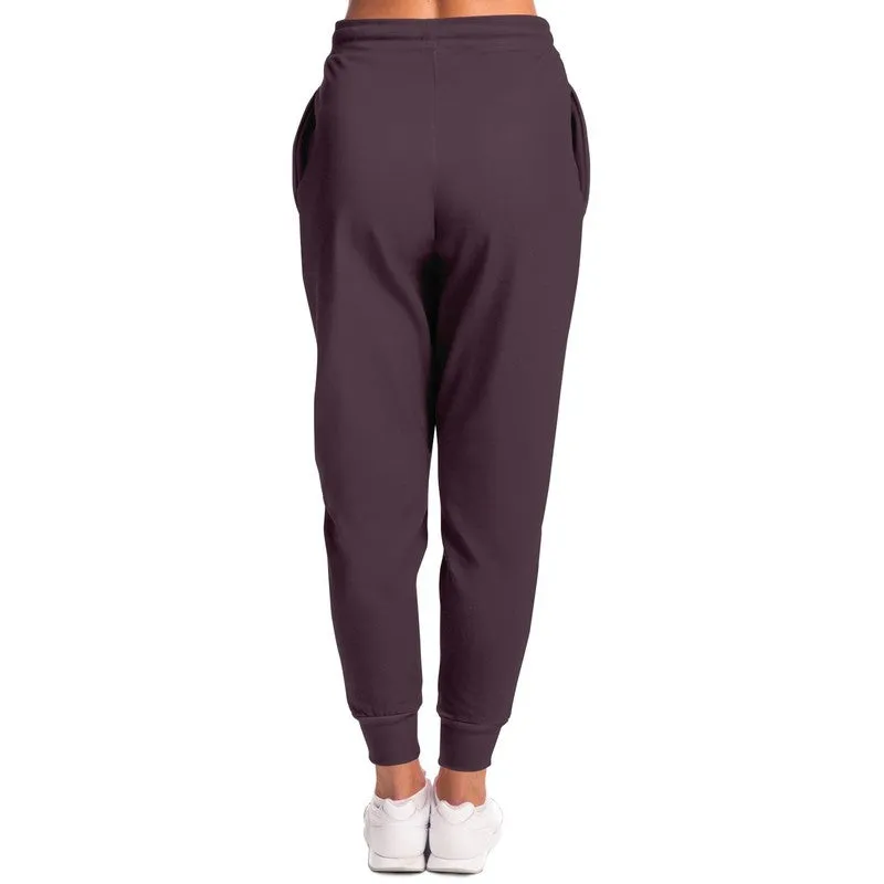 Dark Magenta Brown Joggers | Unisex | with PLUS sizes | Dark Pale Pastel Magenta Brown | C0M30Y0K80