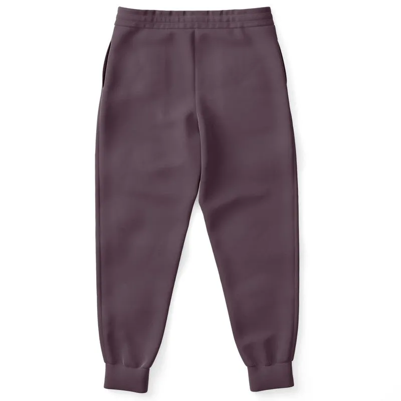 Dark Magenta Brown Joggers | Unisex | with PLUS sizes | Dark Pale Pastel Magenta Brown | C0M30Y0K80