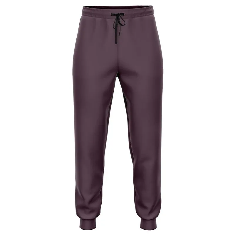 Dark Magenta Brown Joggers | Unisex | with PLUS sizes | Dark Pale Pastel Magenta Brown | C0M30Y0K80