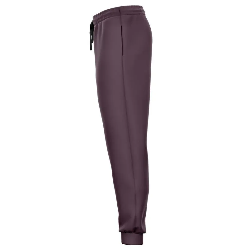Dark Magenta Brown Joggers | Unisex | with PLUS sizes | Dark Pale Pastel Magenta Brown | C0M30Y0K80