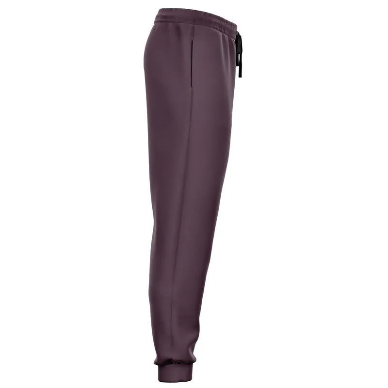 Dark Magenta Brown Joggers | Unisex | with PLUS sizes | Dark Pale Pastel Magenta Brown | C0M30Y0K80