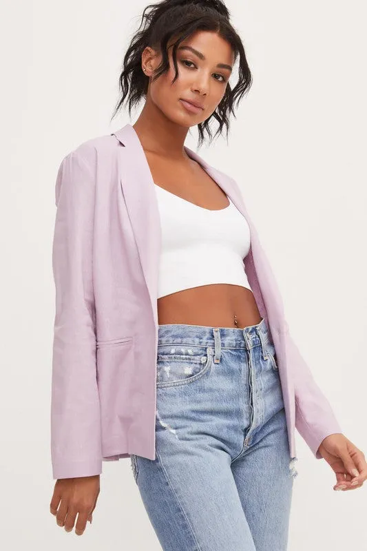 DEGREE Pocket Woven Blazer Jacket