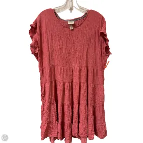 Dress Casual Midi By Knox Rose In Pink, Size: Xl