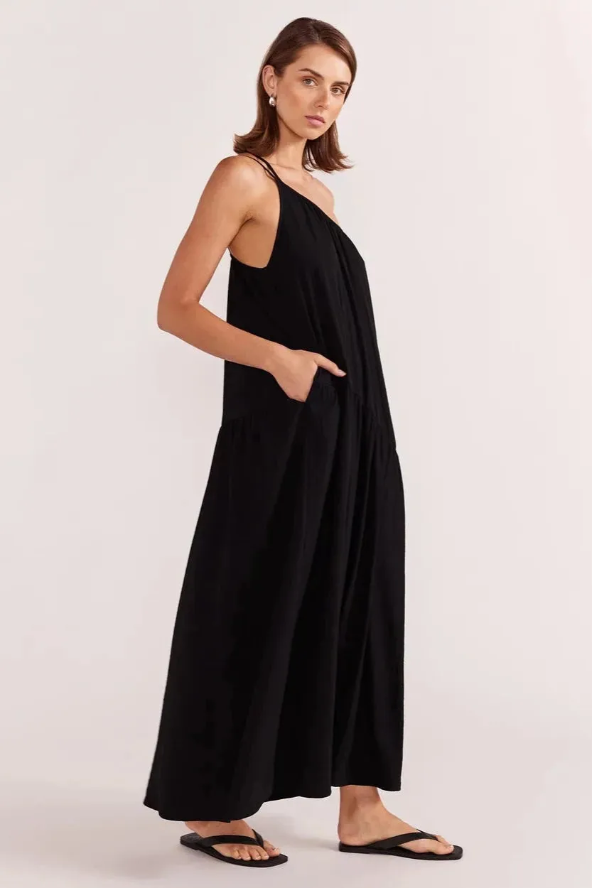 EVA ONE SHOULDER MAXI DRESS