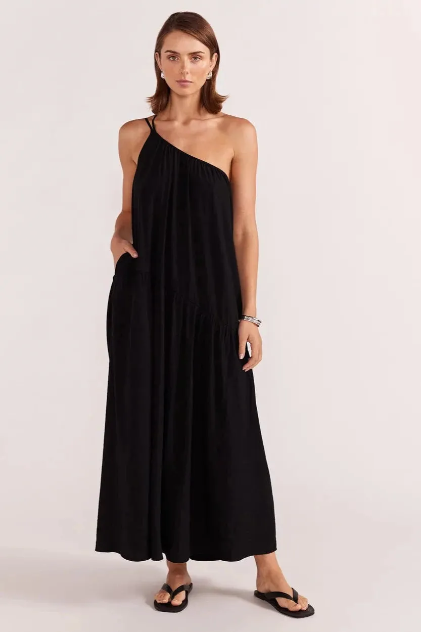 EVA ONE SHOULDER MAXI DRESS