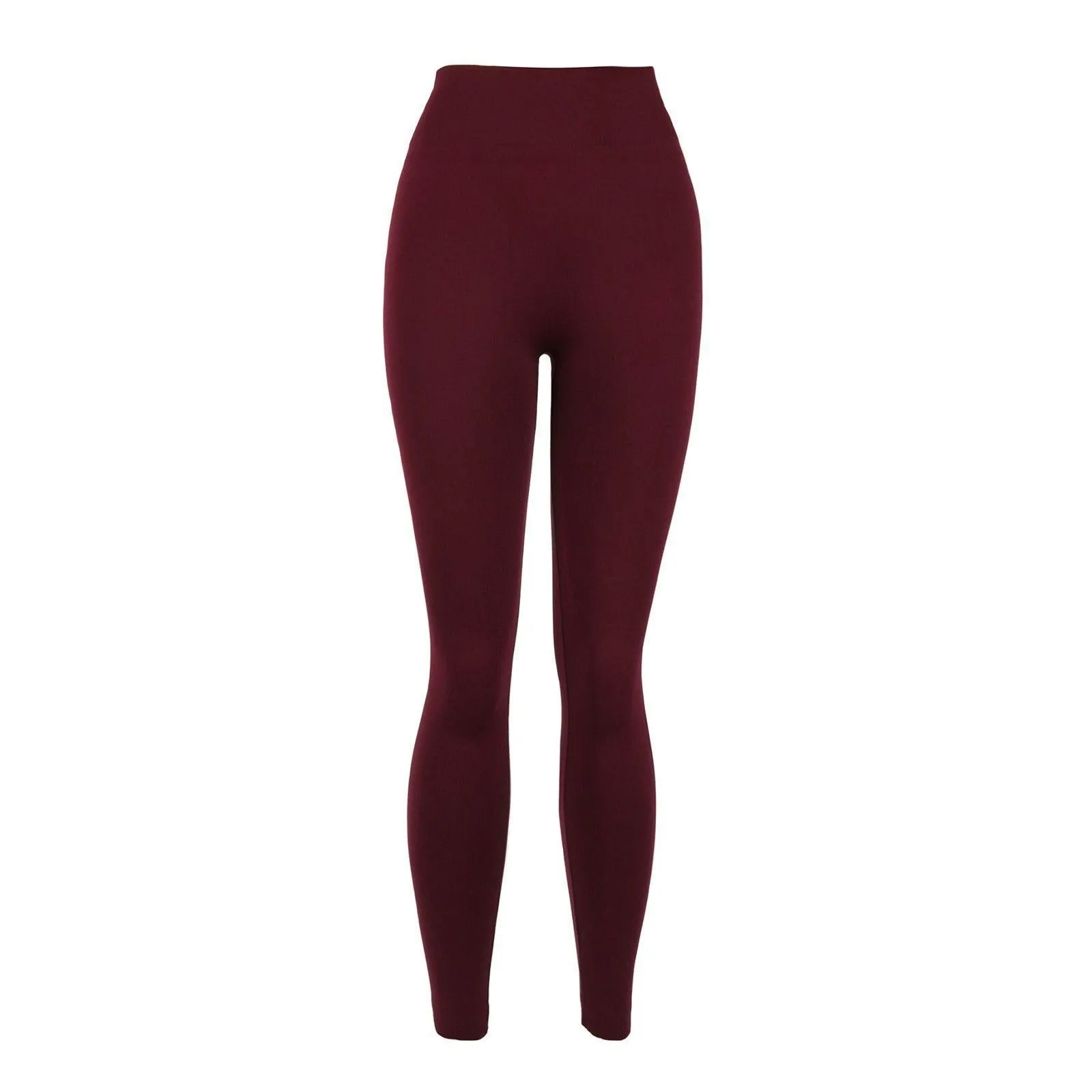 Fleece Lined Leggings Burgundy