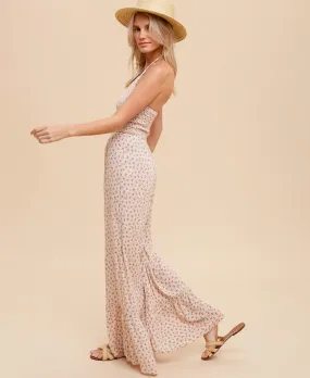 Gianna Floral Jumpsuit – Blush