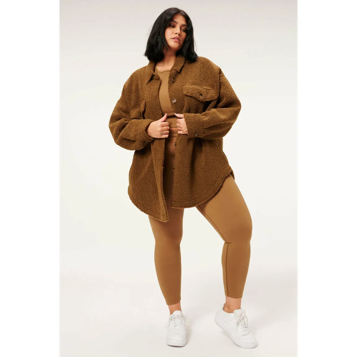 Good American Sherpa Shacket