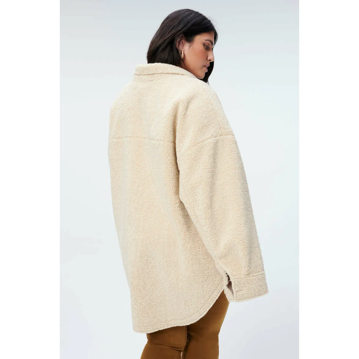Good American Sherpa Shacket