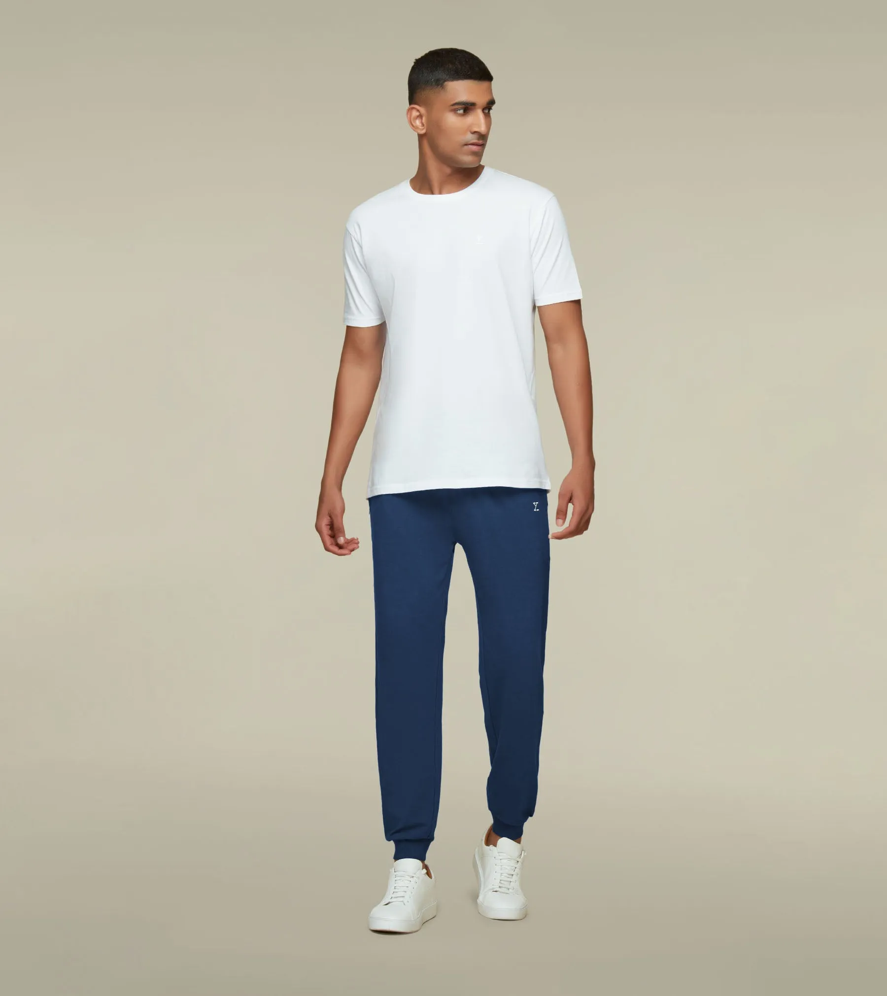 IntelliSoft Ace Modal-Cotton Joggers Dress Blue