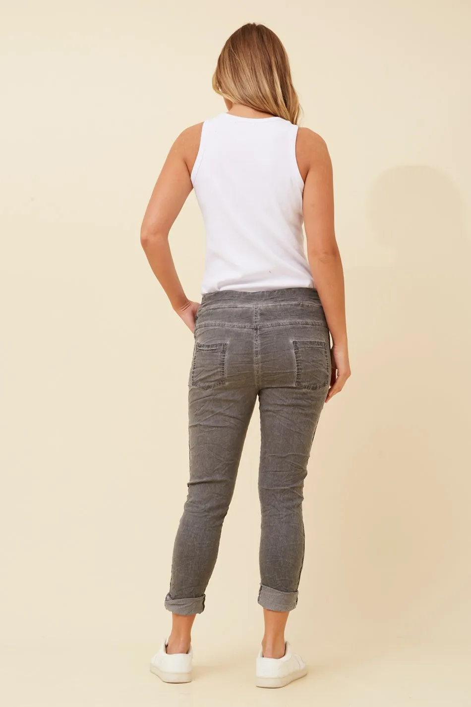 JANJA DIAMANTE DETAIL JOGGER PANTS