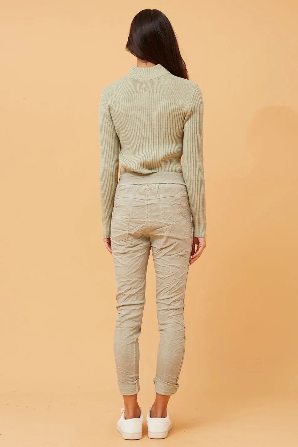JANJA DIAMANTE DETAIL JOGGER PANTS