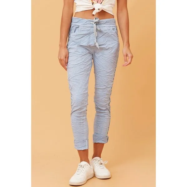 JANJA DIAMANTE DETAIL JOGGER PANTS