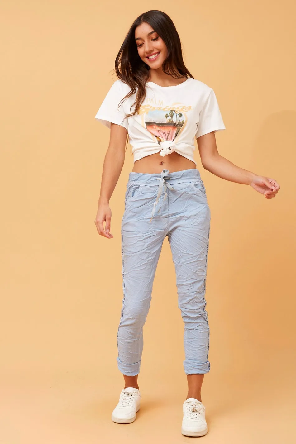 JANJA DIAMANTE DETAIL JOGGER PANTS
