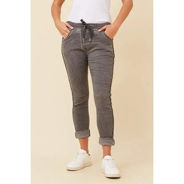 JANJA DIAMANTE DETAIL JOGGER PANTS