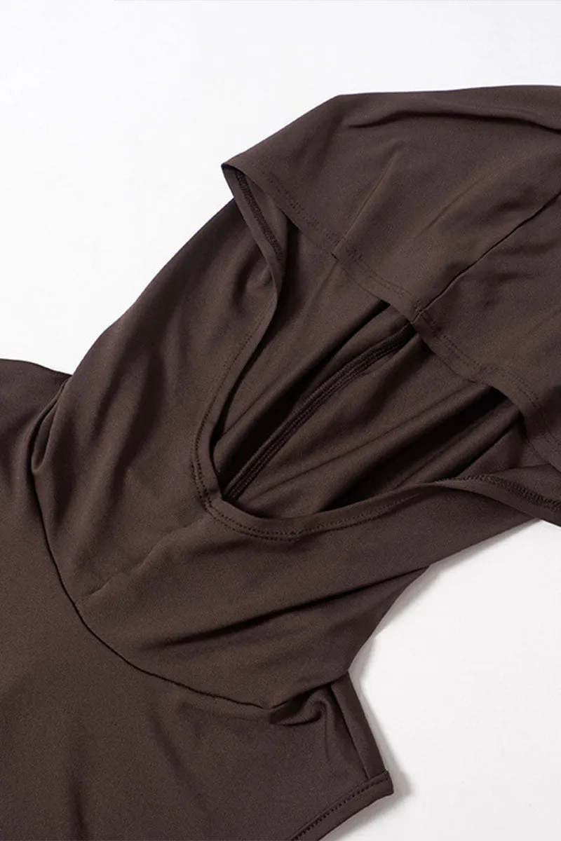 JH720 Hooded Backless Jumpsuit