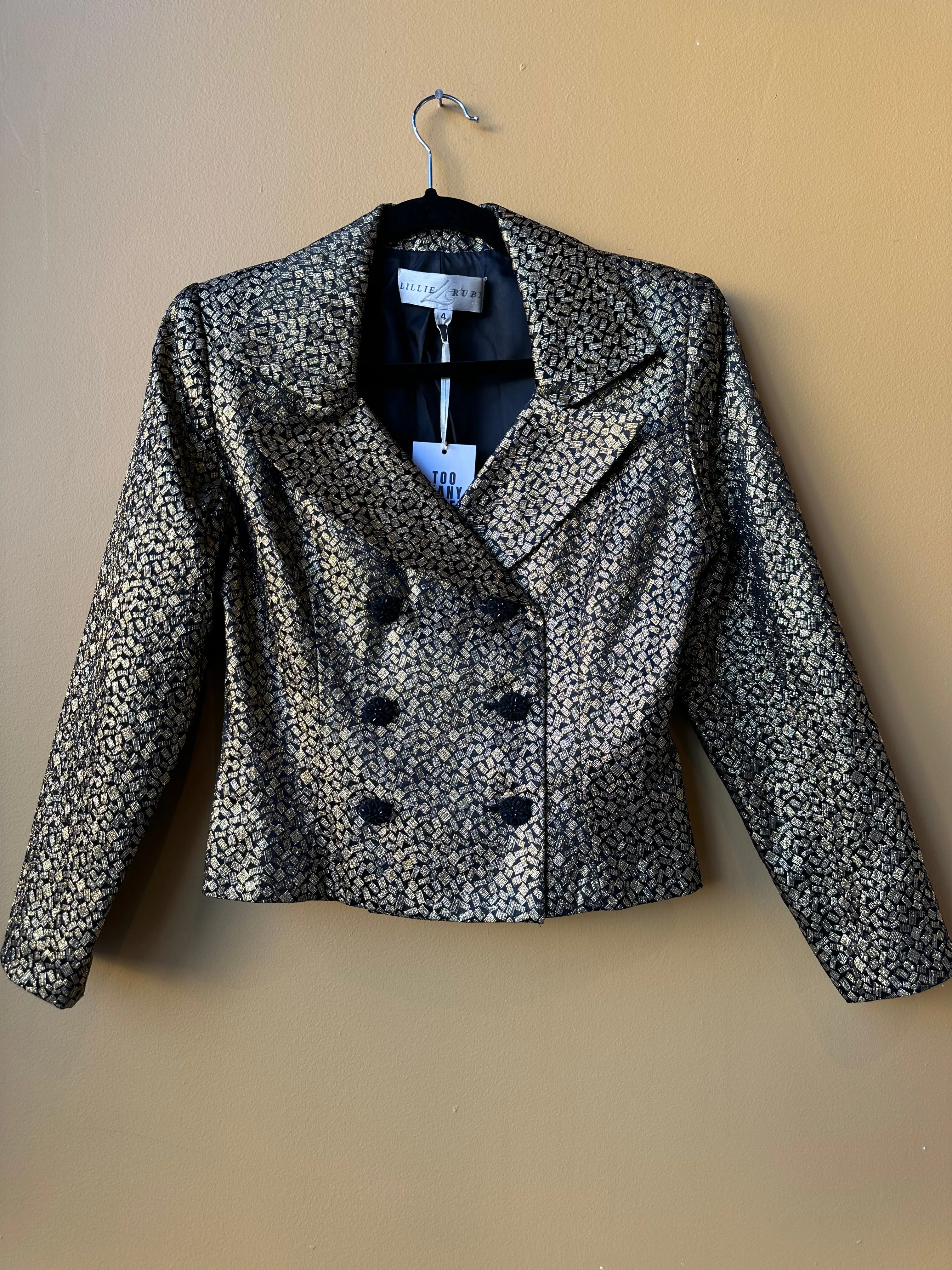 Lillie Rubin Gold Blazer