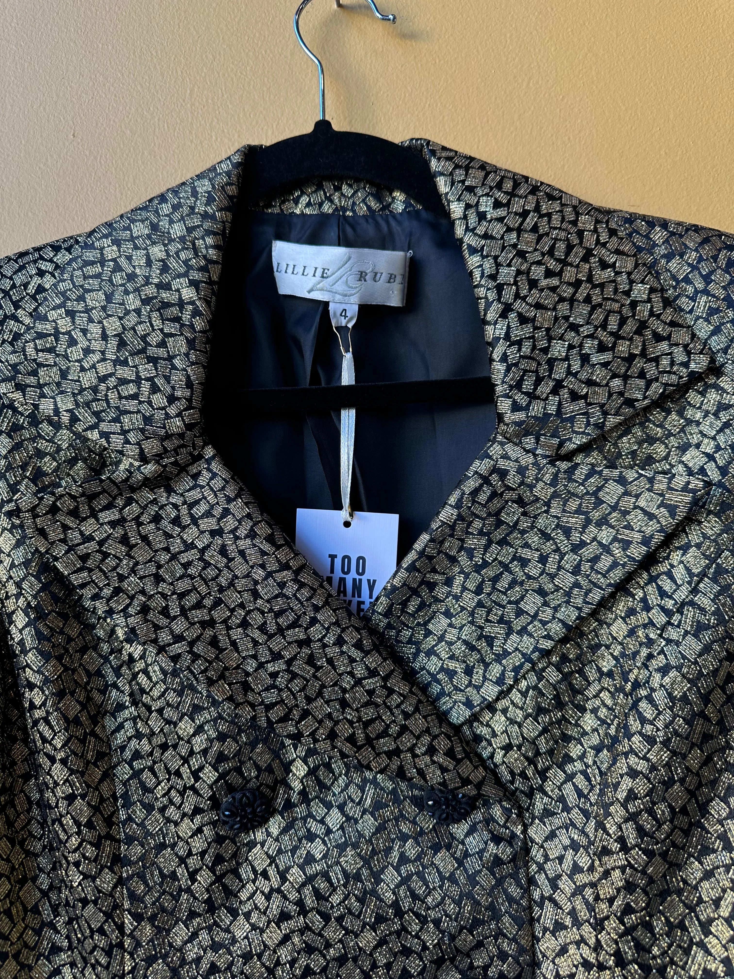 Lillie Rubin Gold Blazer
