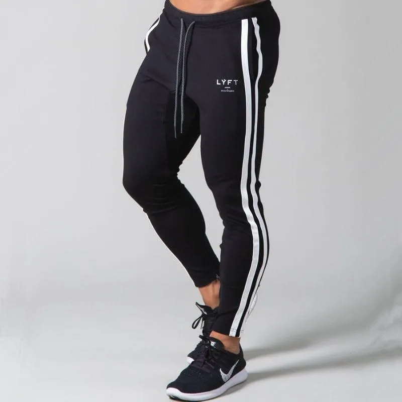 LYFT Stripes Casual Skinny Gym Joggers