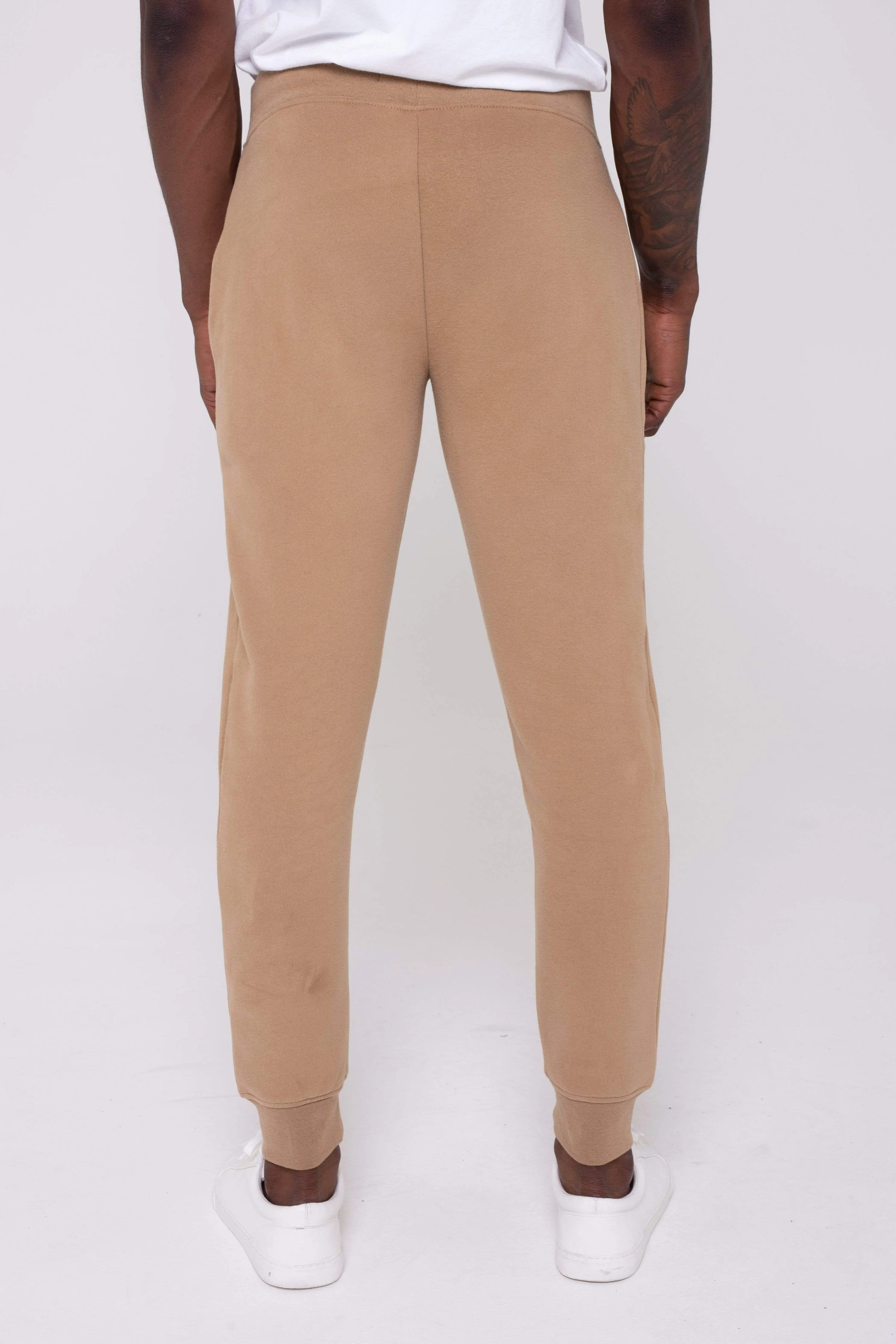 Mayday Fleeceback Skinny Fit Men's Joggers - Stone