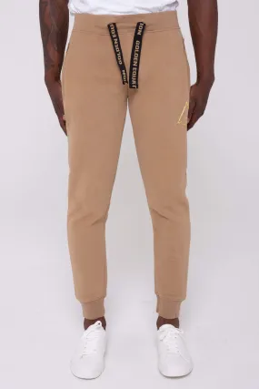 Mayday Fleeceback Skinny Fit Men's Joggers - Stone