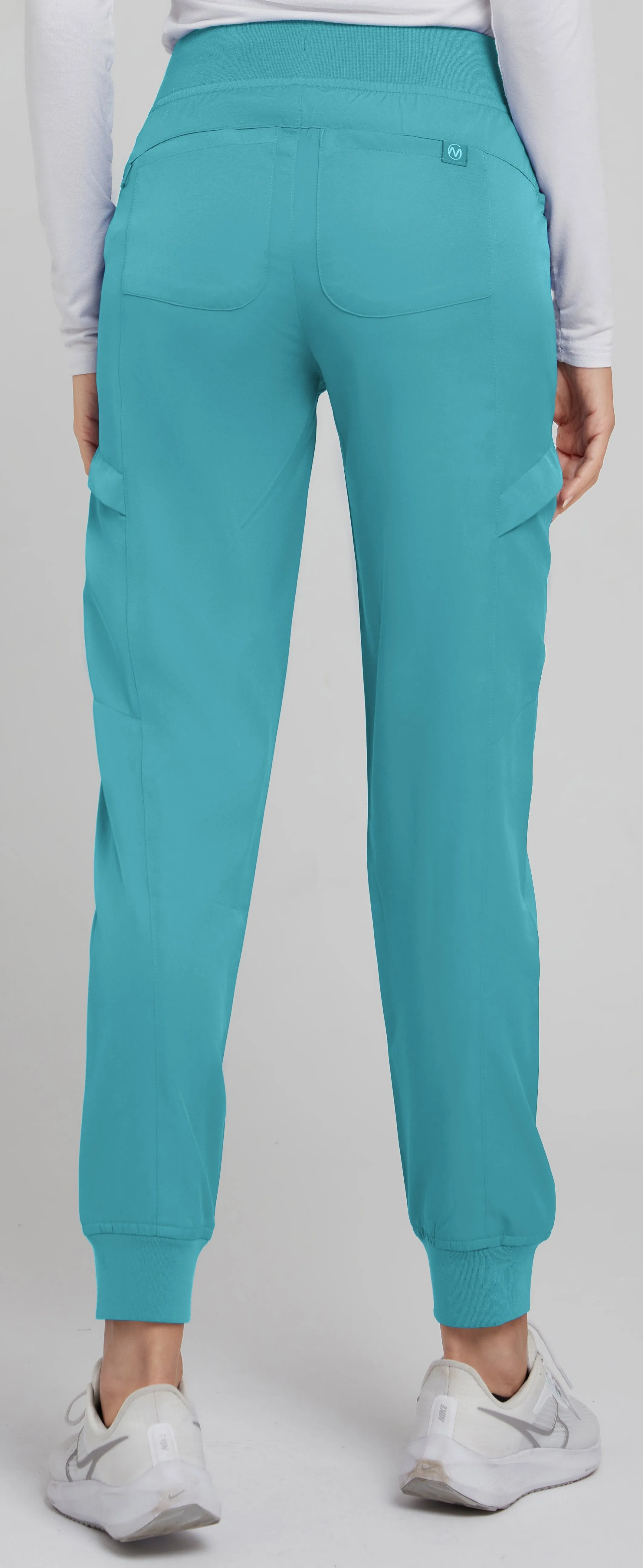 Medichic Teal Knit Waist Jogger Pant - April
