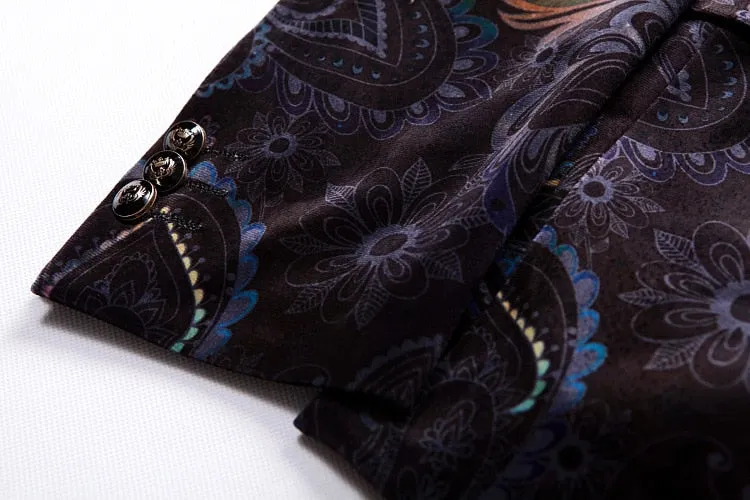 Men Luxury Print Blazer