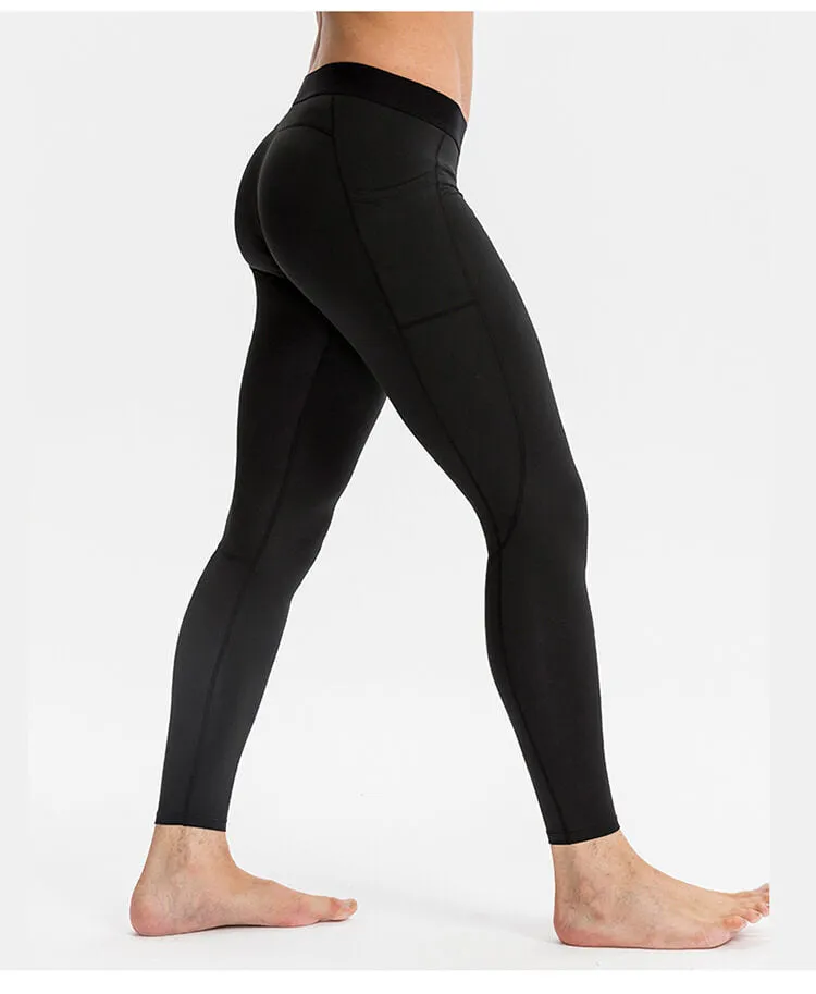 Men's Compression Pants Phone Pocket Running Leggings