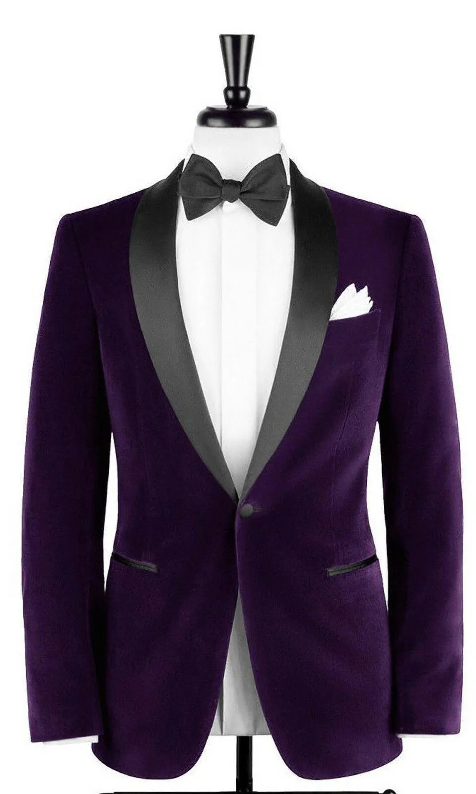 Men's Purple Smoking Jackets Designer Party Wear Coat