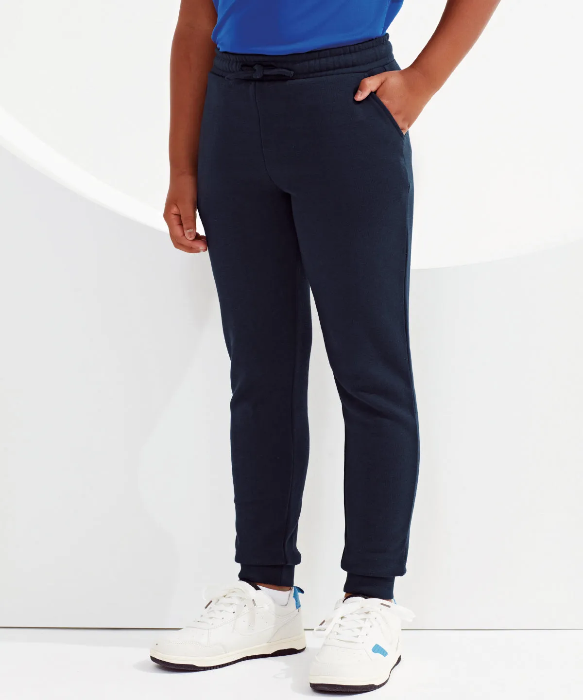 Navy - Kids TriDri® recycled joggers