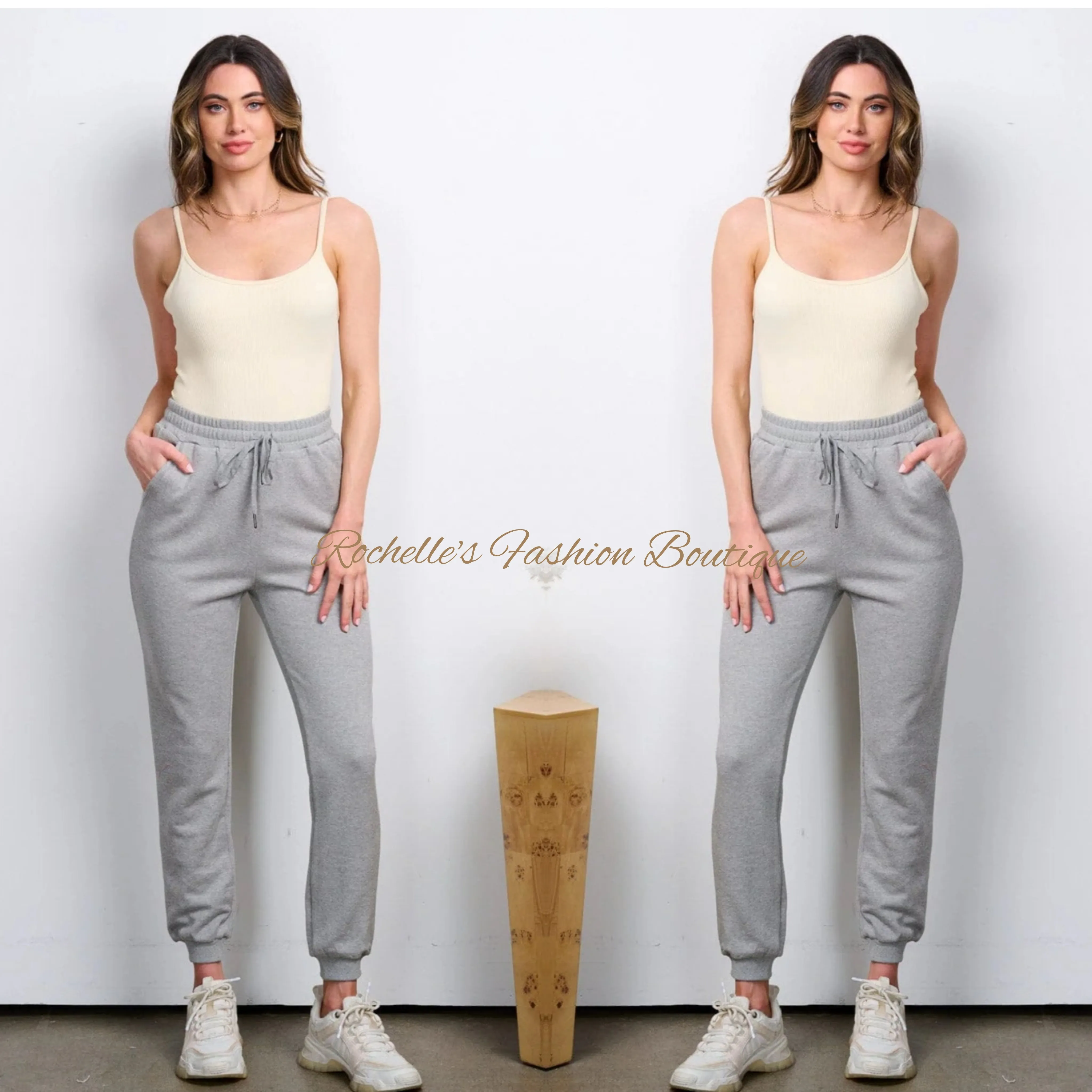 Olive Solid Jogger Pants