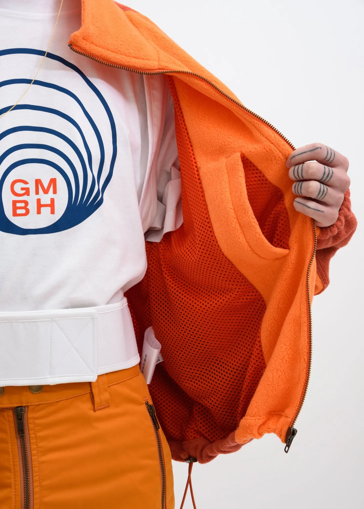 Orange Yaan Fleece Jacket