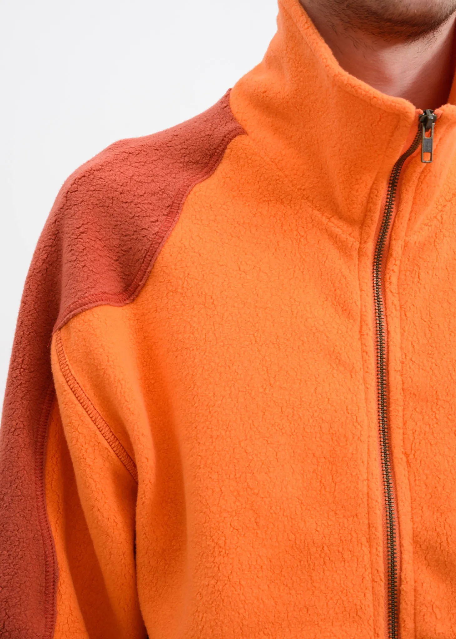 Orange Yaan Fleece Jacket