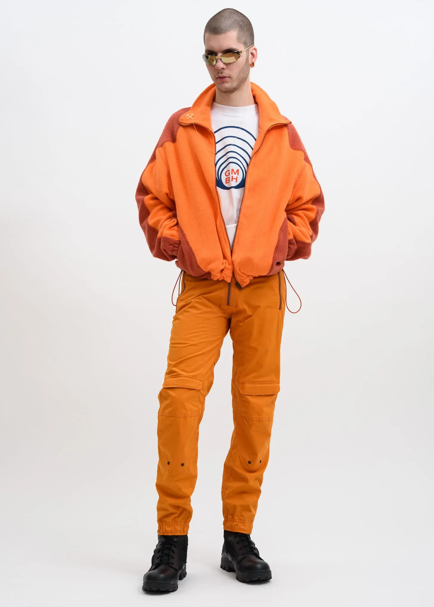 Orange Yaan Fleece Jacket