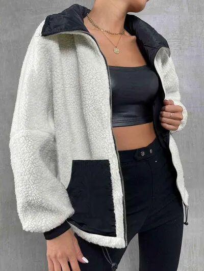 Outstanding Warmth Zip Up Fleece Jacket